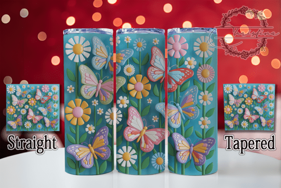 3D Artistic Floral Butterfly Tumbler: A Strategic Asset for Custom Drinkware Projects