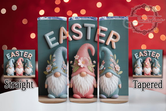3D Embroidered Easter Gnome Tumbler: A Digital Design Evaluation