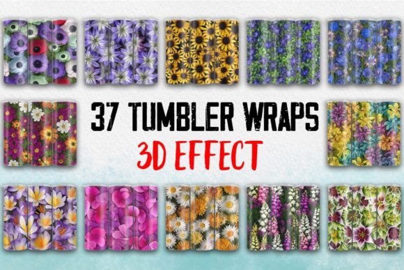 3D Floral Tumbler Bundle: Transforming Everyday Projects into Art