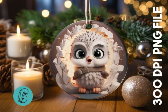 Bringing the 3D Cute Owl Break Through Ornament 13 to Life in Your Creative Workflow