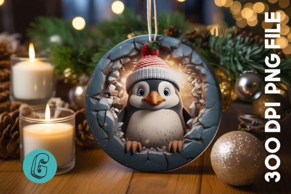 Elevating Holiday Design: The Strategic Value of the 3D Penguin Break Through Ornament 13