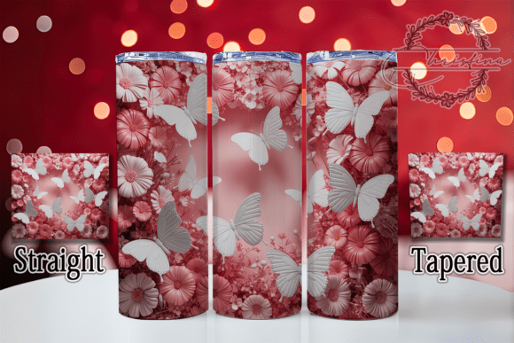 Elevating Personalized Drinkware: The Strategic Value of the 3D Elegant Pink Butterfly Tumbler Design