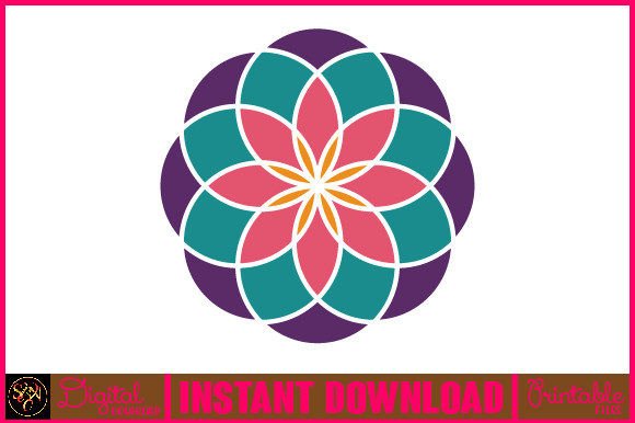 Mandala 3D Layered SVG Cut File-28