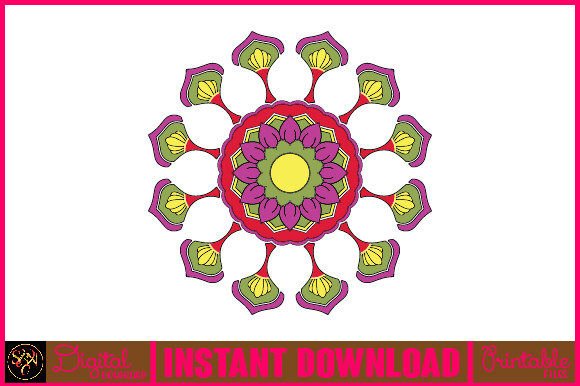 Mandala 3D Layered SVG Cut File-69 for Creative Projects
