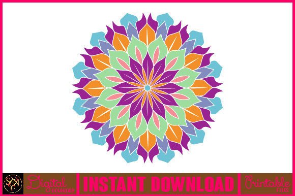 Mandala 3D Layered SVG Cut File-76
