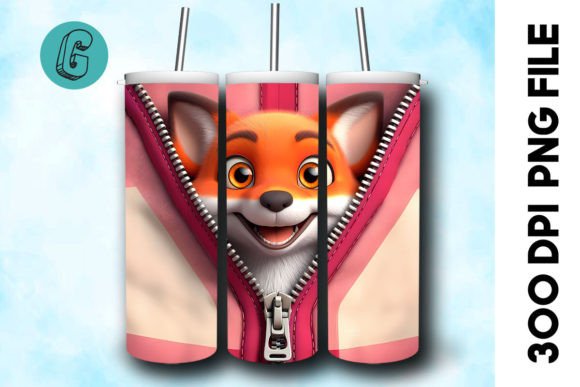 Unleashing Creativity with the Valentine Cute Fox 3D Tumbler Wrap 36
