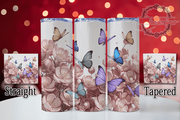 Unlocking the Art of Customization with a 3D Birth Flower Butterfly Tumbler Design