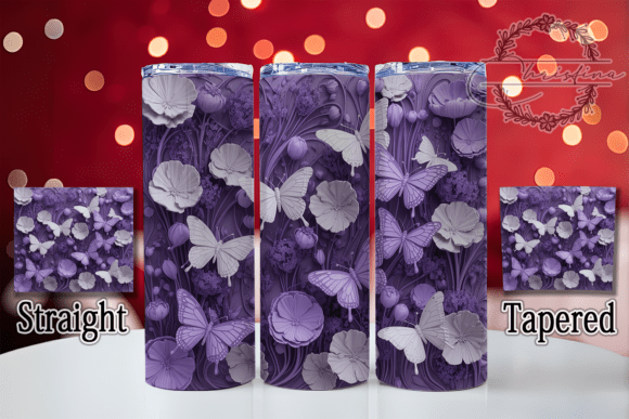 Unlocking the Potential of the 3D Elegant Purple Butterfly Tumbler Design