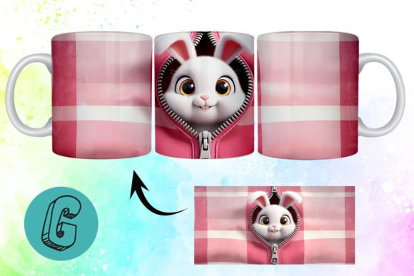 Valentine Cute Rabbit 3D Mug Wrap 06: A Practical Evaluation for Creative DIY Projects