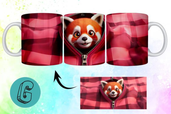 Valentine Red Panda 3D Mug Wrap 14: A Creative Solution